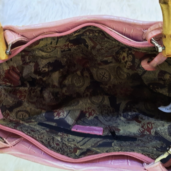 Large straw bamboo heart bucket purse bag - Picture 4 of 4